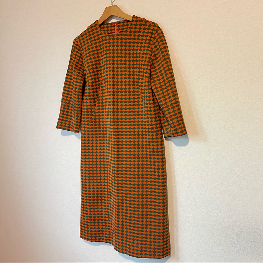 60’s Vintage Geometric Sheath Dress
